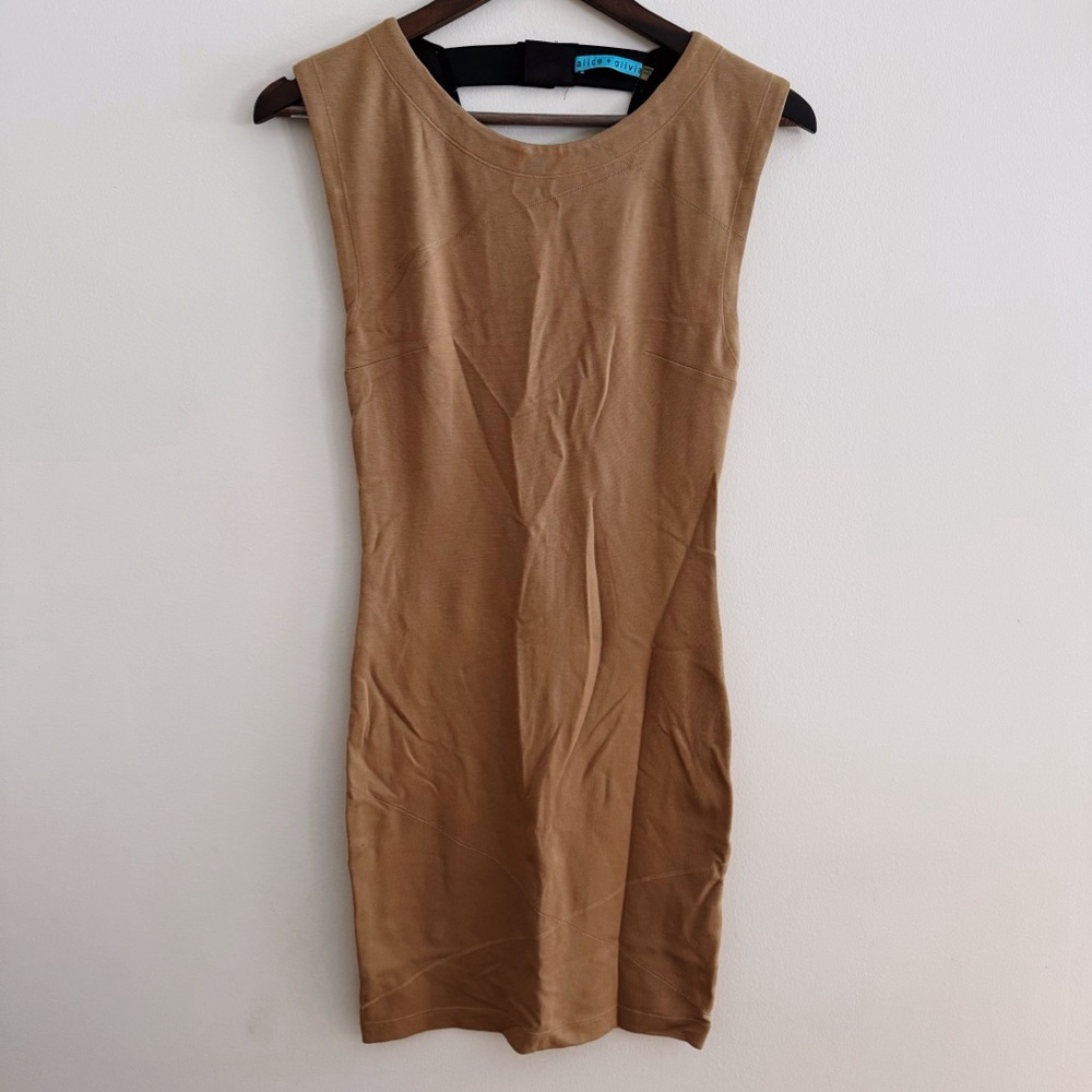 Alice + Olivia Tan Dress
